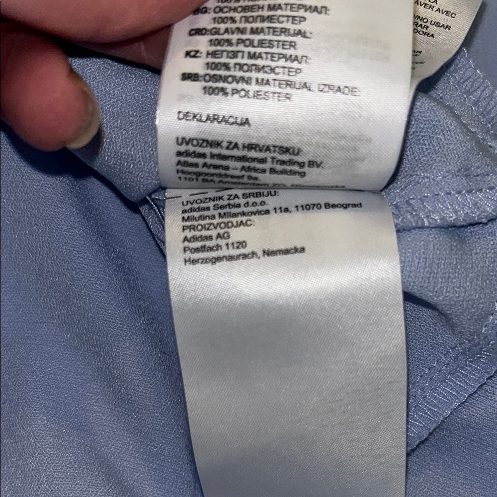 Adidas Light Blue Ruffle Hem Dress XS LNC! - Picture 4 of 5